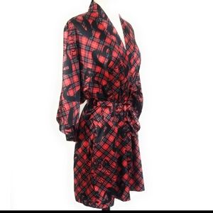 VICTORIAS SECRET  Rebel Plaid Kimono Robe XS/S